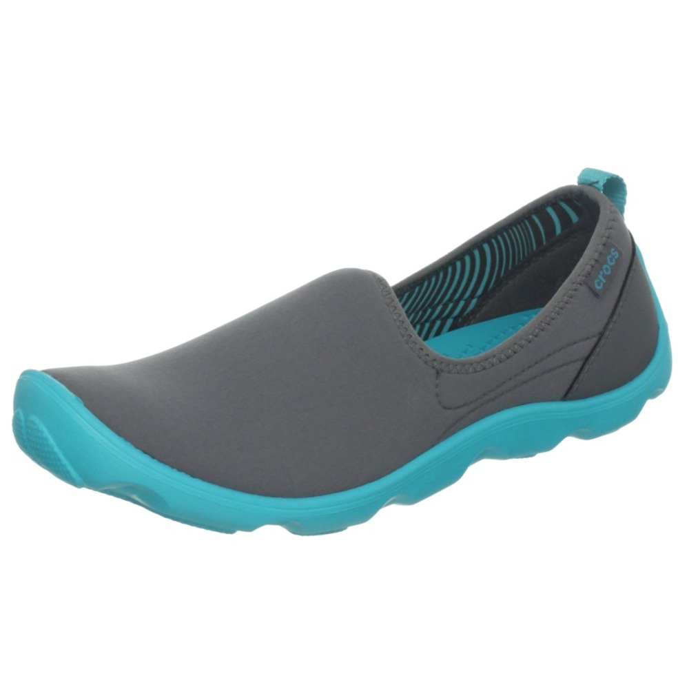 Crocs Duet Sport‎ Skimmer Flat Graphite Turquoise14698 Womens 8